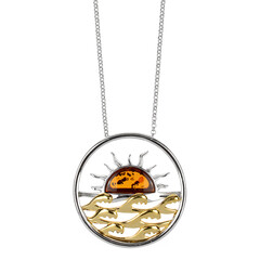 Collier en argent et Ambre baltique