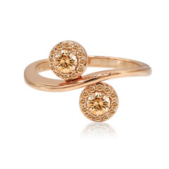 Bague en or et Diamant rose de France SI1 d'Argyle 
