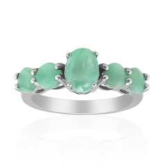 Bague en argent et Emeraude