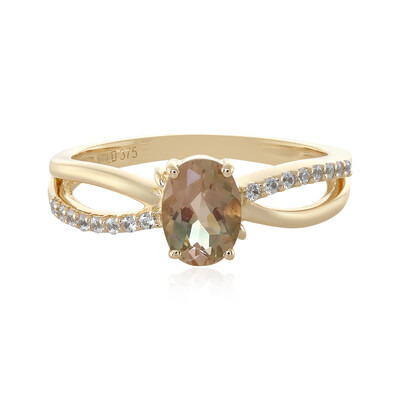 Bague en or et Pierre du Soleil de l’Orégon