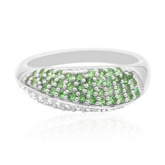 Bague en argent et Grenat Tsavorite