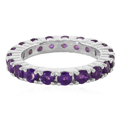 Bague en argent et Améthyste de Zambie