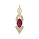 Pendentif en or et Rubis de Madagascar (de Melo)