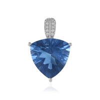 Pendentif en argent et Fluorite à couleur changeante