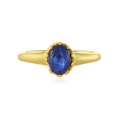 Bague en argent et Saphir étoilé bleu