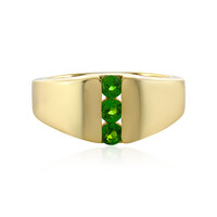 Bague en argent et Diopside de Russie