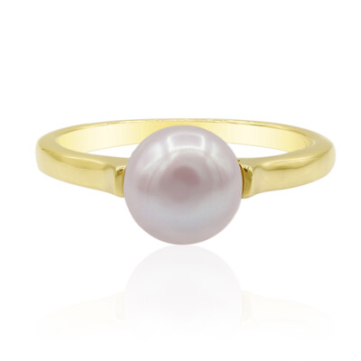 Bague en argent et Perle de culture d'eau douce (TPC)