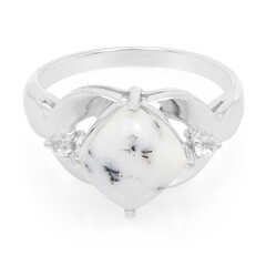 Bague en argent et Agate dendritique