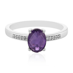 Bague en argent et Améthyste de Zambie
