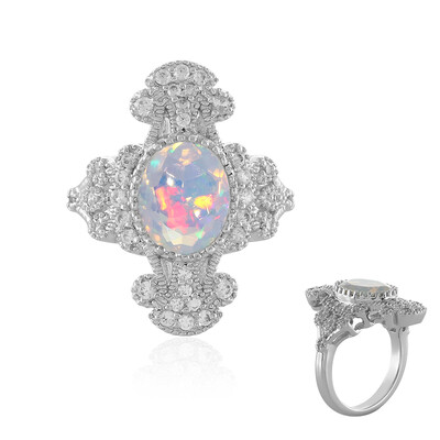 Bague en argent et Opale Welo