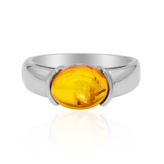Bague en argent et Ambre