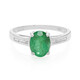 Bague en argent et Emeraude de Bahia
