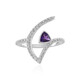 Bague en argent et Améthyste de Sibérie (de Melo)
