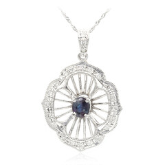 Collier en platine et Alexandrite