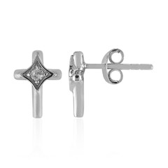 Boucles d'oreilles en argent et Topaze blanche