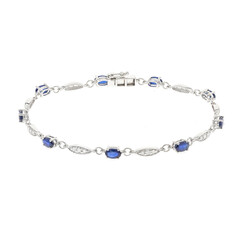 Bracelet en or et Saphir bleu de Ceylan (CIRARI)