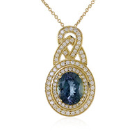 Collier en or et Tanzanite non chauffée (de Melo)