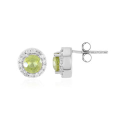 Boucles d'oreilles en argent et Sphène