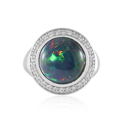 Bague en argent et Opale Mezezo