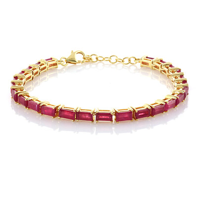 Bracelet en argent et Rubis de Madagascar