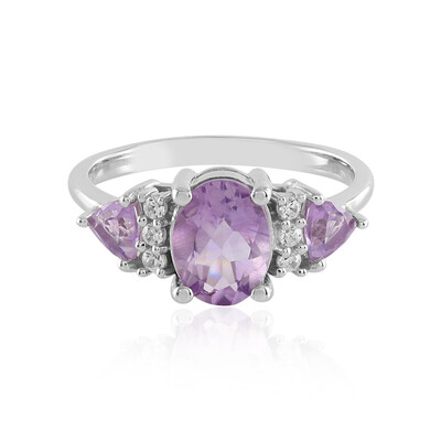 Bague en argent et Améthyste