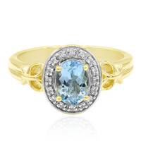 Bague en or et Aigue-marine de Medina
