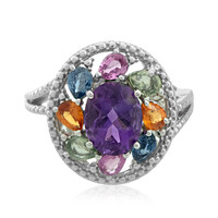 Bague en argent et Améthyste de Zambie