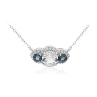 Collier en argent et Topaze blanche