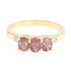 Bague en or et Saphir Padparadscha non chauffé (AMAYANI)