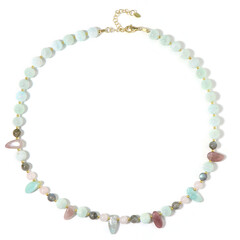 Collier en argent et Quartz rose (Riya)