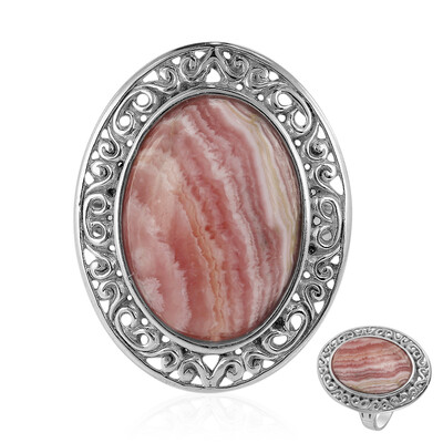 Bague en argent et Rhodochrosite (Art of Nature)