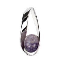 Pendentif en argent et Charoïte