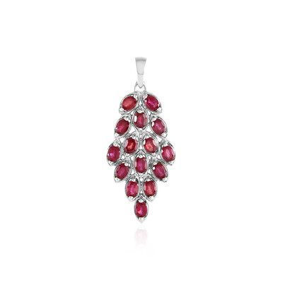 Pendentif en argent et Rubis de Madagascar