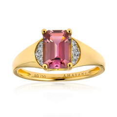 Bague en or et Diaspora rose (AMAYANI)