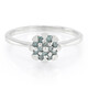 Bague en argent et Diamant fantaisie