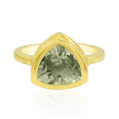 Bague en argent et Améthyste verte