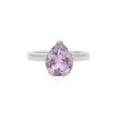 Bague en argent et Améthyste Rose de France