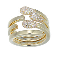 Bague en argent et Topaze blanche (Adela Silber)