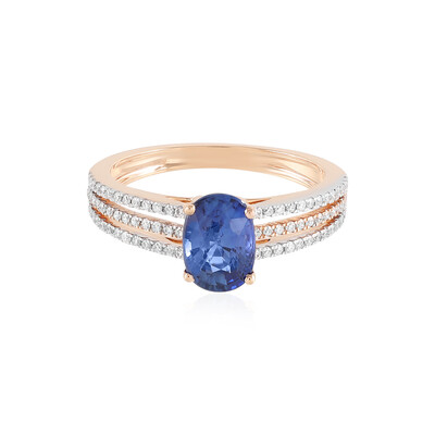 Bague en or et Saphir de Ceylan