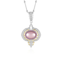 Collier en argent et Perle de Mabé rose (Dallas Prince Designs)