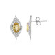 Boucles d'oreilles en argent et Béryl jaune