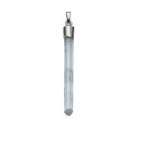 Pendentif en argent et Aigue-marine
