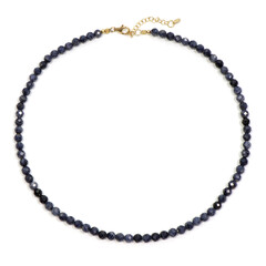 Collier en argent et Saphir bleu