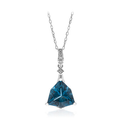 Collier en or et Topaze bleu de Londres