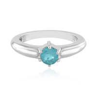 Bague en argent et Apatite bleue