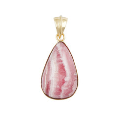 Pendentif en argent et Rhodochrosite (Bali Barong)