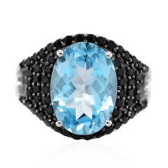 Bague en argent et Topaze bleu ciel