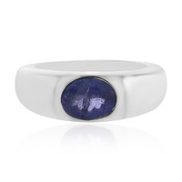 Bague pour homme en argent et Tanzanite
