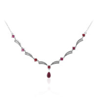 Collier en argent et Rubis