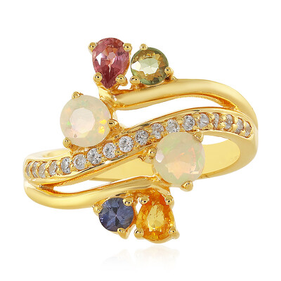 Bague en argent et Opale Welo
